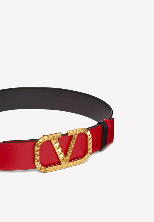 Valentino Logo Stud Embellished Belt 0SM XW2T0W52SGJ 0SM