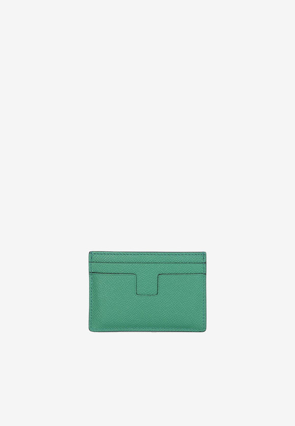 Tom Ford TF Cardholder in Grained Leather Green YM232-LCL081G 1E012