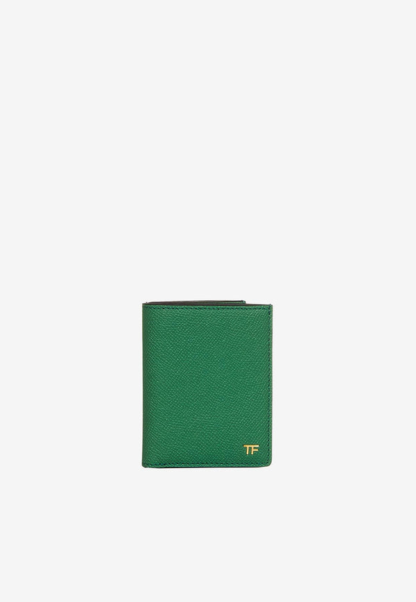 Tom Ford TF Monogram Wallet in Grained Leather Green YM279-LCL081G 1E012