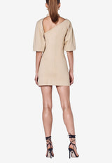 AlexisBrandie Mini Dress Beige ABBFW210000006438