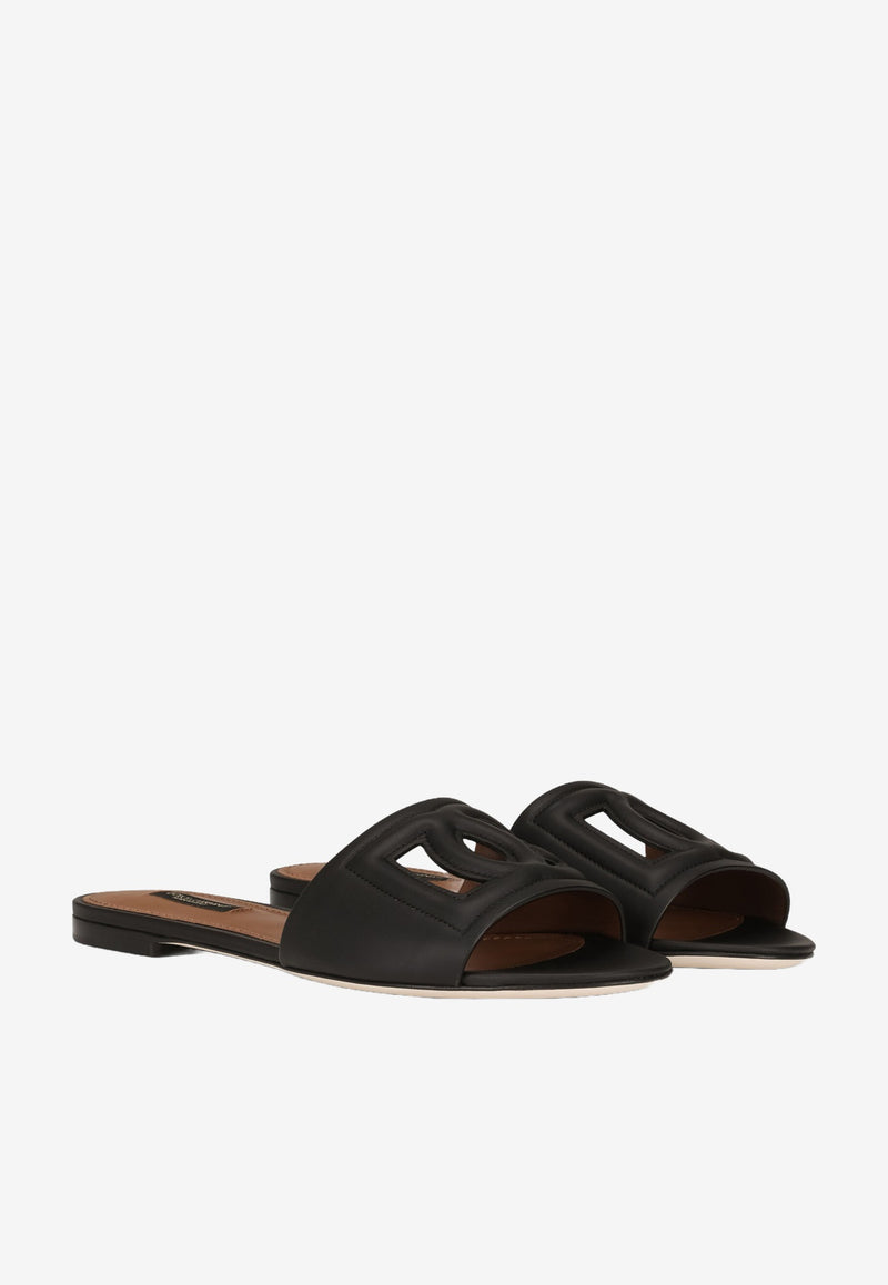 Bianca Calfskin Flat Slides