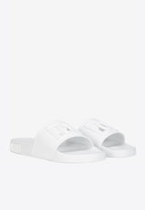 Dolce 
Gabbana White DG Millennials Beachwear Sliders CS1886 AO666 8B930