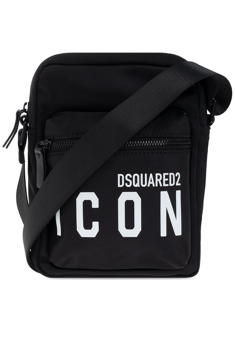 Icon Logo-Print Messenger Bag