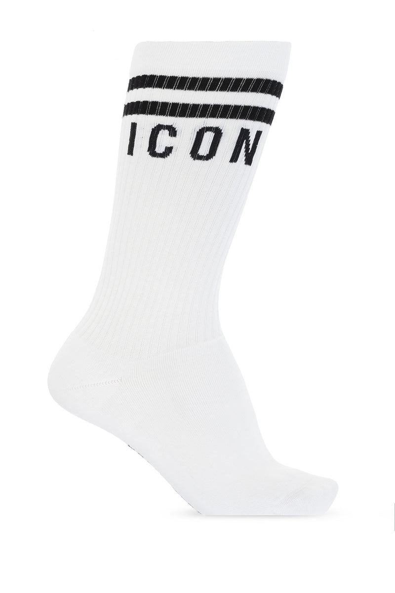 Logo Ribbed Socks