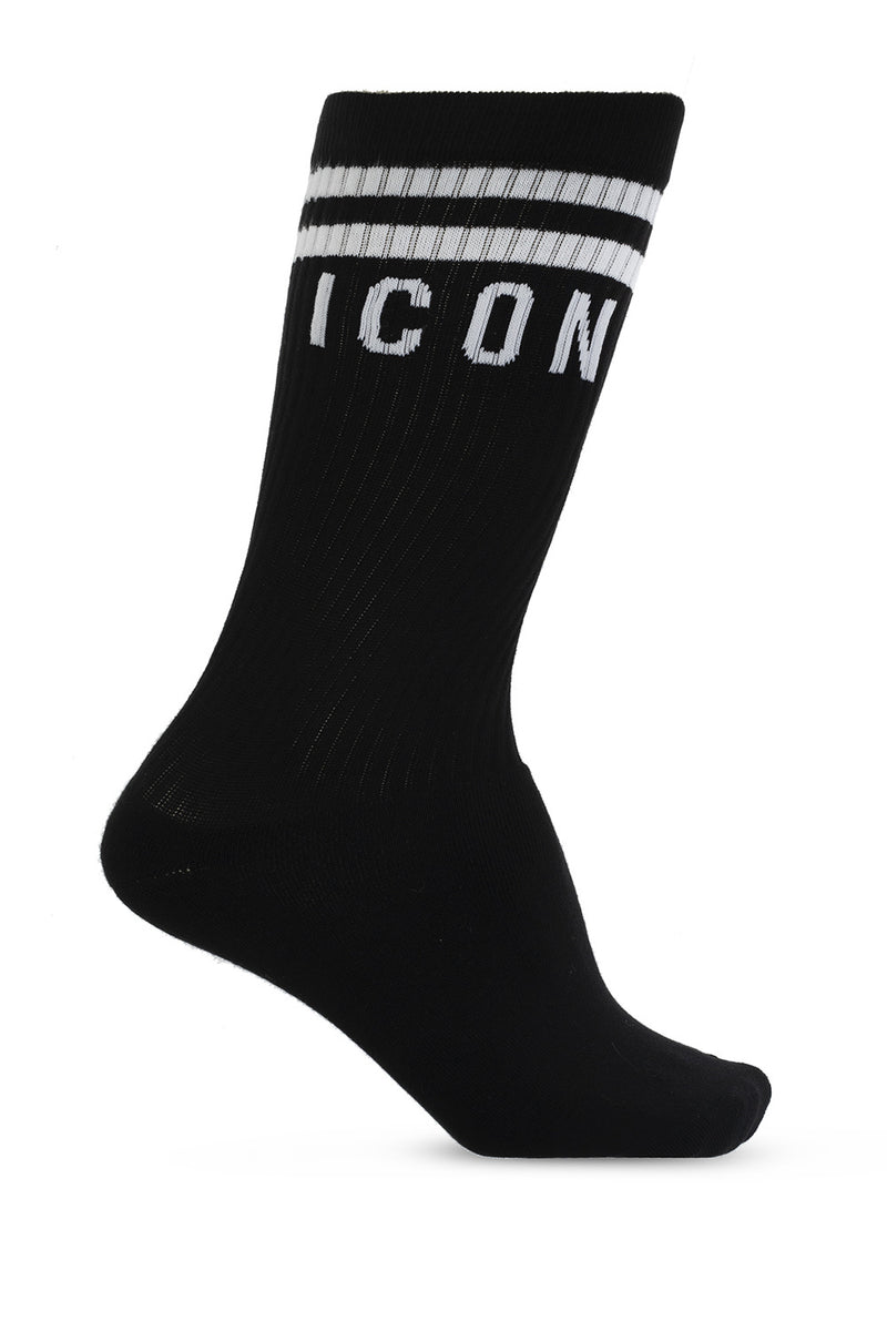 Logo Ribbed Socks