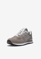 New Balance 574 Core Low-Top Sneakers in Gray with White ML574EVG