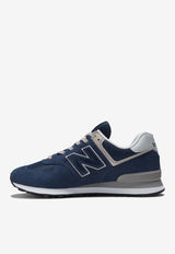 New Balance 574 Core Low-Top Sneakers in Navy with White ML574EVN