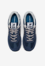 New Balance 574 Core Low-Top Sneakers in Navy with White ML574EVN