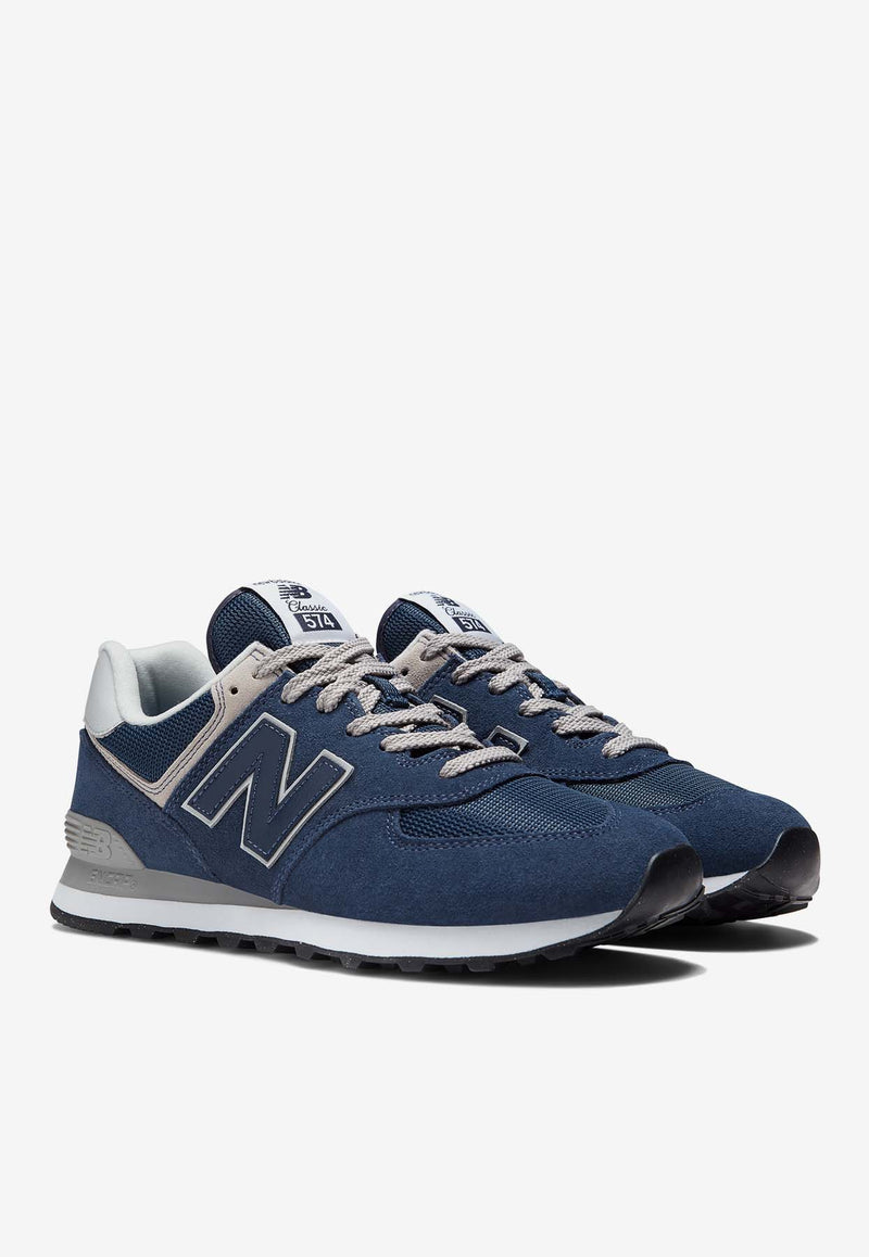 New Balance 574 Core Low-Top Sneakers in Navy with White ML574EVN