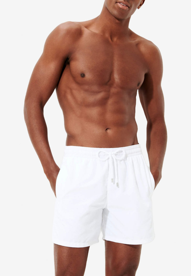 Vilebrequin White Moorea Nylon Swim Shorts MOOP701P-010