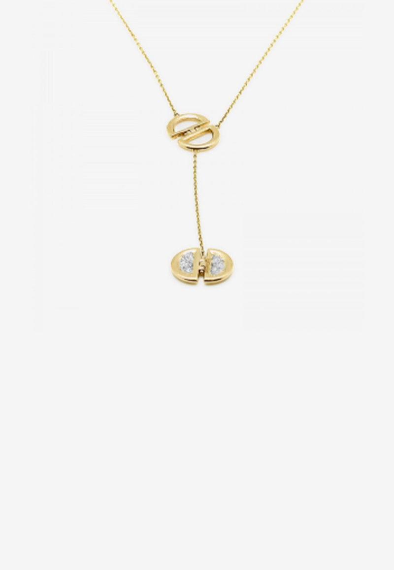 Djihan LadyBug Diamond Necklace in 18-karat Yellow Gold Gold Nec-160