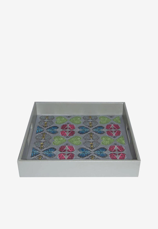 Stitch Jo Spring Themed Prints Tray Silver