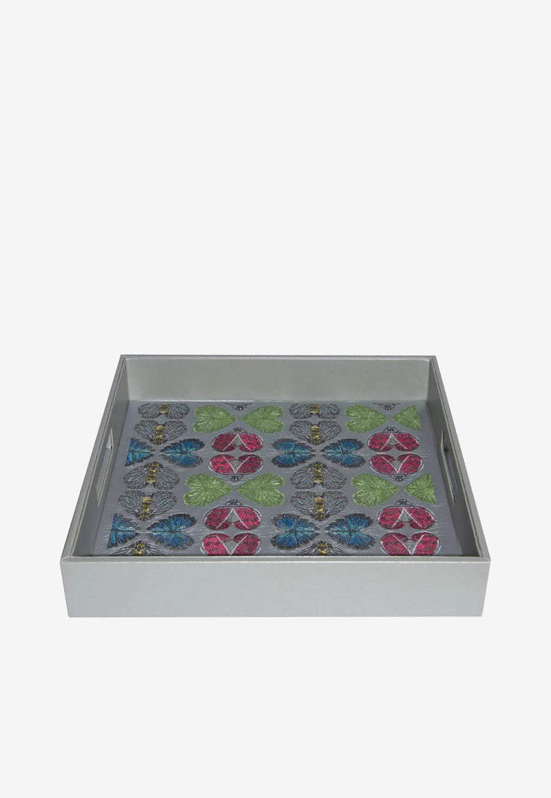 Stitch Jo Spring Themed Prints Tray Silver