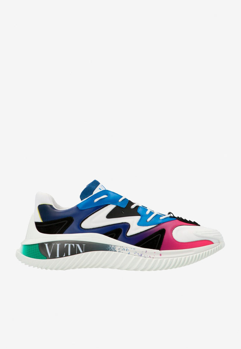 Valentino Wade Runner Sneakers in Neoprene and Fabric-Multicolor-VY2S0D95LBM KM0