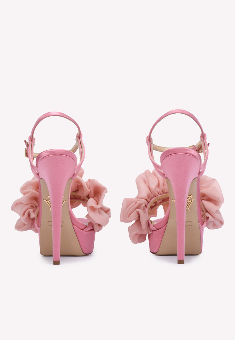 Serine 145 Ruffled Leather Heels