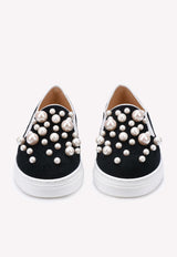 Alex Pearl Embellished Sneakers