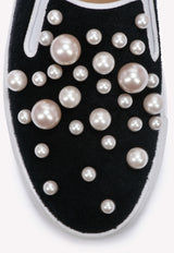 Alex Pearl Embellished Sneakers