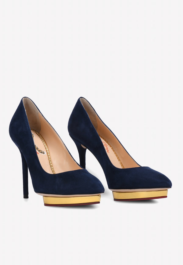 Debbie 110 Suede Pointed Pumps