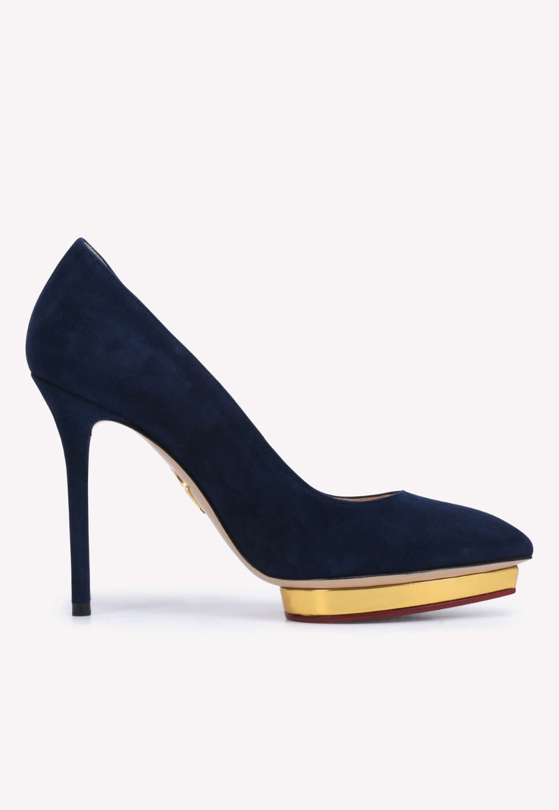 Debbie 110 Suede Pointed Pumps