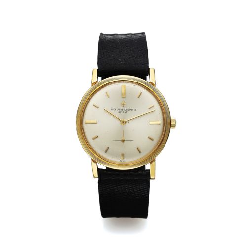 VACHERON & CONSTANTIN. REF. 6405 YELLOW GOLD. Vacheron & Constantin, Genève, No. 553562, case No.. 381556, Ref. 6405. Made in 1959.. Very fine and elegant, flat, 18K yellow gold wristwatch.