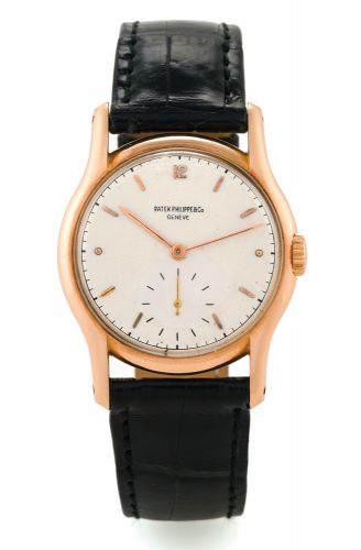 PATEK PHILIPPE REF. 2406 - PINK GOLD.Patek Philippe & Co, Genève, No. 961209, case No..648310, Ref. 2406. Made circa 1948..Fine and rare, 18K pink gold wristwatch.