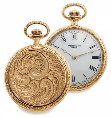 PATEK PHILIPPE REF. 917/14 PENDANT WATCH YELLOW GOLD.Patek Philippe, Geneve, No. 1335133, case No. 2816361. Ref. 917/14..Made circa 1983..Very fine, rare and elegant, 18K yellow gold keyless lady's pendant watch.