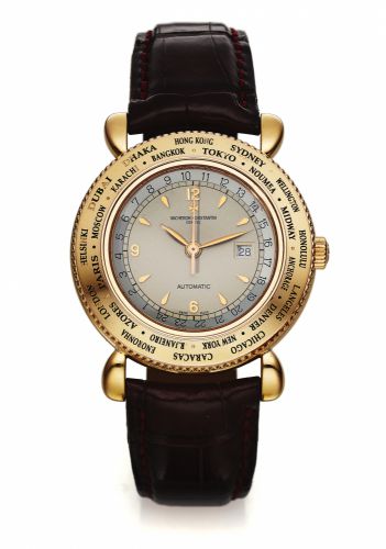 VACHERON & CONSTANTIN REF. 48250.EVASION WORLD TIME PINK GOLD.Vacheron & Constantin, Genève, Automatic, No. 93 / 100, case No..739825, Ref. 48250. Made in a limited edition of 100 pieces in 2003..Fine and rare, center seconds, self-winding, water-resistan