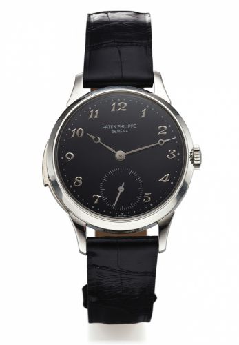 PATEK PHILIPPE REF. 3979 MINUTE REPEATER.BLACK ENAMEL DIAL PLATINUM.Patek Philippe, Genève, Minute Repeater, No. 1904102, case No. 4051318, Ref. 3979. Made in 1999..Very fine and very rare, minute-repeating, self-winding, platinum Chronometer wristwatch w