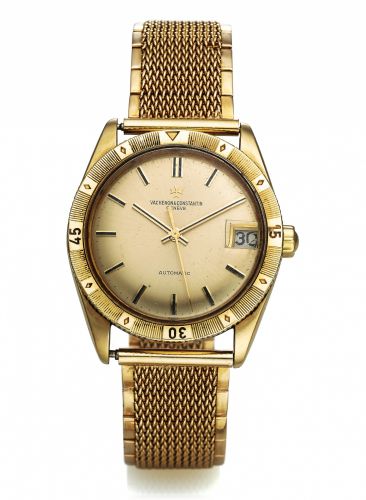 VACHERON & CONSTANTIN.REF. 6782 THUNDERBIRD YELLOW GOLD.Vacheron & Constantin, Genève, Automatic, movement.No. 6443780, case No. 472374, Ref. 6782. Made circa 1965..Very fine and rare, center seconds, self-winding, water-.resistant, 18K yellow gold wristw