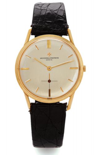 VACHERON & CONSTANTIN REF. 6456.Vacheron & Constantin, Genève, movement No. 549357.case No. 374312, Ref. 6456. Made in the 1950s..Fine, 18K yellow gold wristwatch with an 18K gold.Audemars Piguet buckle..Dial, case and movement signed.