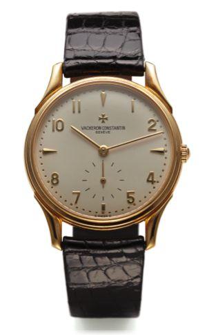 VACHERON & CONSTANTIN REF. 92239 YELLOW GOLD.Vacheron Constantin, Geneve, Les Historiques, No. 774965.case No. 655498, Ref. 92239. Sold on 18th March 1994..Fine, elegant and thin, hand-winding, 18K yellow gold.wristwatch with an 18K yellow gold Vacheron C