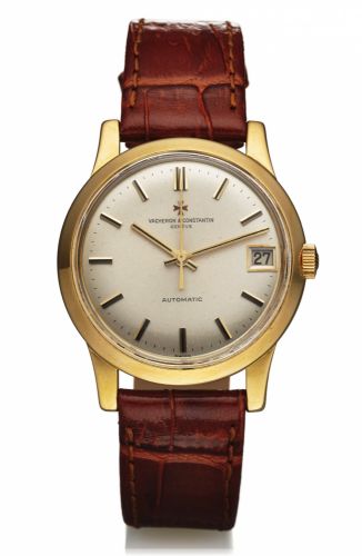 LOT WITHDRAWN.VACHERON, REF. 6378 AUTOMATIC YELLOW GOLD.Vacheron & Constantin, Genève, Automatic, movement No..587638, Ref. 6378. Made in the 1960s..Very fine and rare, center seconds, self-winding, water-resistant.18K yellow gold wristwatch with date.