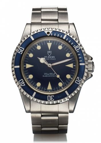 TUDOR REF. 94010 SUBMARINER STEEL.Tudor, Oyster Prince Submariner, 200 m = 660ft, case No..973365, Ref. 94010, case made by Rolex, Geneva. Made circa.1987..Fine, center seconds, self-winding, water resistant to 200.m, stainless steel diver's wristwatch wi