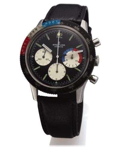 BREITLING REF. 7650 YACHT TIMER.CHRONOGRAPH STEEL.Breitling Genève, Yacht Timer, case No. 1278793, Ref. 7650..Made in the 1970's..Fine, antimagnetic, water-resistant, stainless steel Aviator's.wristwatch with round button chronograph and registers.