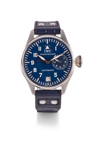 IWC, BIG PILOT, PLATINUM International Watch Co., Schaffhausen, "Die Grosse Fliegeruhr, Automatic case No. 3192642, Ref. 5002. Made in a limited edition starting in 2002. Fine and rare, large, heavy, center seconds, self-winding, water-resistant, platinum