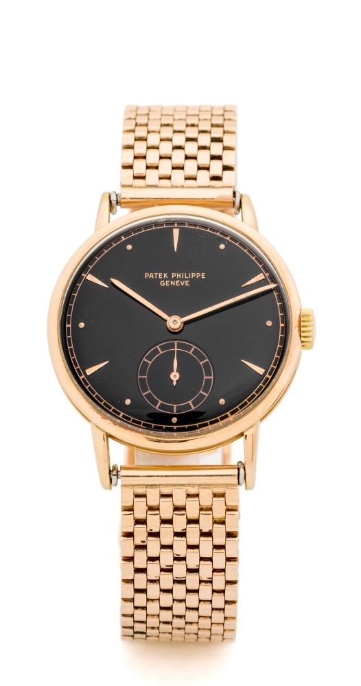 PATEK PHILIPPE, REF. 1513, PINK GOLD A fine and attractive, manual wind, 18k pink gold wristwatch.