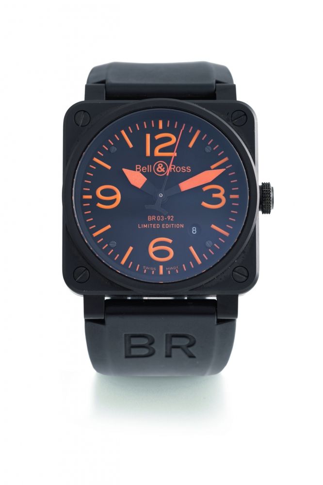 BELL & ROSS BR03-92 LIMITED EDITION STEEL PVD COATED
