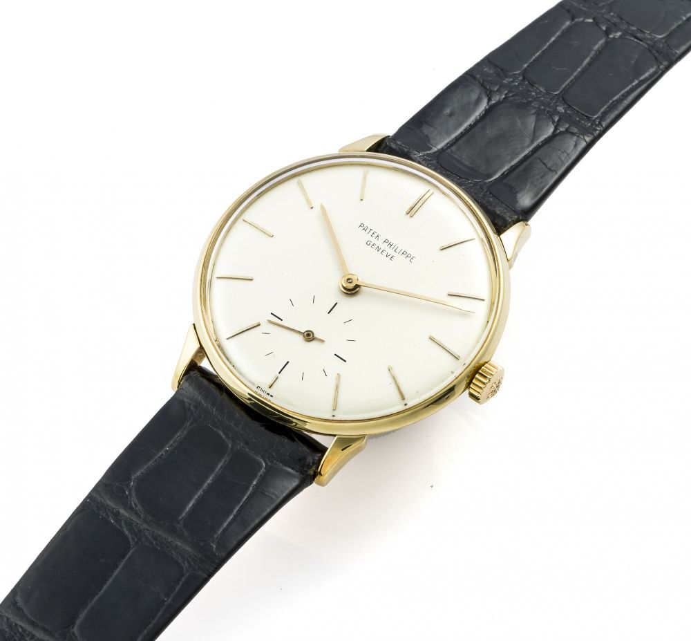 PATEK PHILIPPE REF. 3420 ANTI-MAGNETIC MOVEMENT YELLOW GOLD Very fine and rare, manual-winding, 18K yellow gold anti-magnetic wristwatch.
