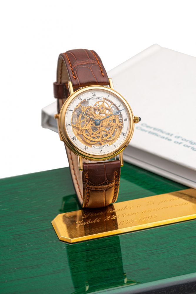 BREGUET, REF. 3517, JUBILE 1775-1995, SKELETON, AUTOMATIC, YELLOW GOLD