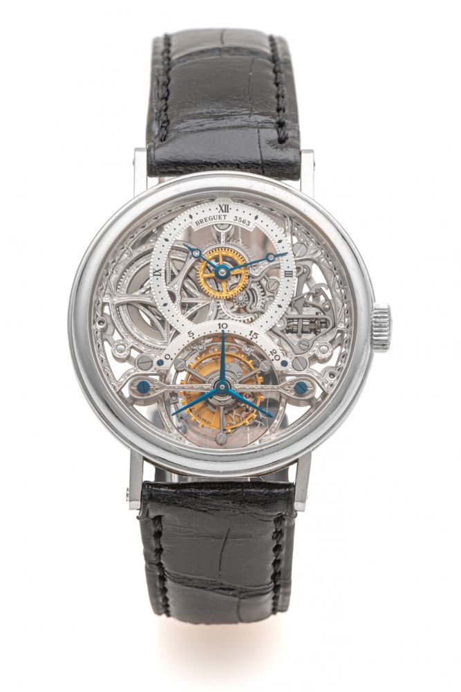 BREGUET, REF. 3355, TOURBILLON SKELETON, PLATINUM