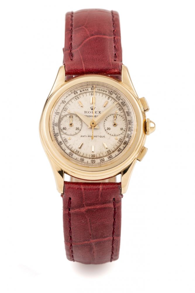 ROLEX, REF. 3055, PICCOLINO CHRONOGRAPH, GOLD