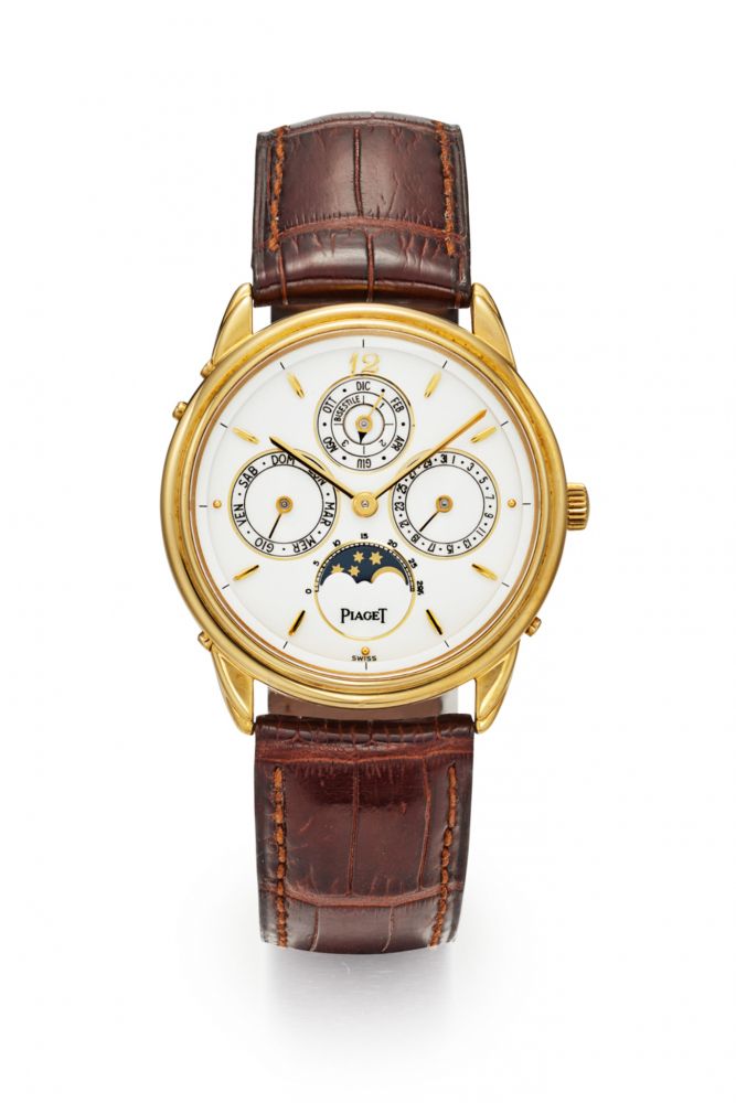 PIAGET REF. 15918, GOUVERNEUR LEAP-YEAR PERPETUAL CALENDAR AND MOON PHASES, 18K YELLOW GOLD