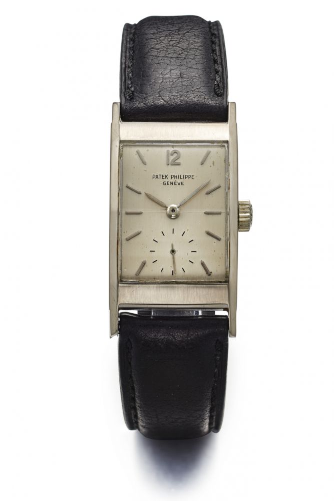 PATEK PHILIPPE REF. 2461, BEVELLED BEZEL, SO-CALLED “TEGOLINO”. 18K WHITE GOLD