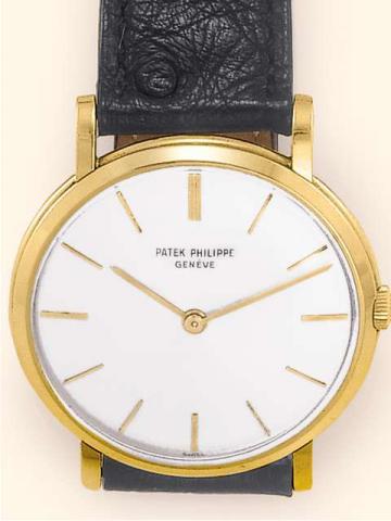 Patek Philippe & Cie, Gen?ve Amagnetique, No. 730040, case No. 2614719, Ref. 3434. Producedcirca 1961.Fine and rare, 18K yellow gold gentleman's wristwatch with an 18K yellow gold Patek Philippe buckle.