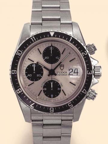 Tudor, Oyster-Date, Automatic, Chrono-Time, Ref. 79270, case made by Rolex, Geneva. Produced in the 1990s.Fine, self-winding, water-resistant to 100 meters, stainless steel gentleman