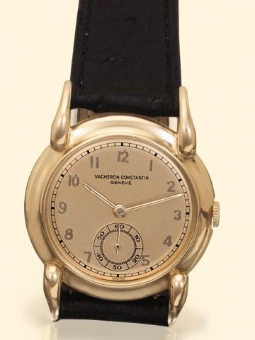 Vacheron & Constantin, Geneve, No. 455945, case No. 294532, Ref. 4368. Produced in 1946. Very fine and rare, 18K pink gold gentleman's wristwatch.