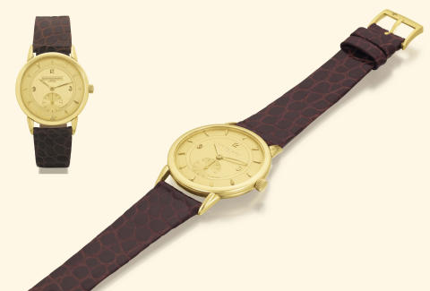 Vacheron & Constantin, Geneve, No. 522565, case No. 345990, Ref. 4881. Made in 1955. Very fine and rare, 18K yellow gold gentleman