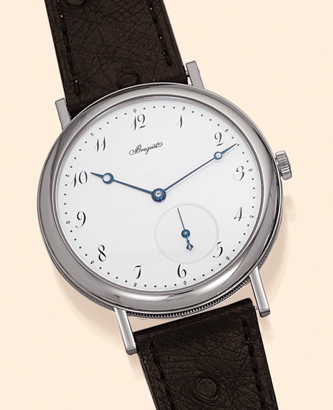 Classique Collection Breguet, Classique Collection, Ref. 1540/1549P. Made circa 2000. Very fine, over-sized, self-winding, water-resistant to 30 meters, 18K white gold gentleman