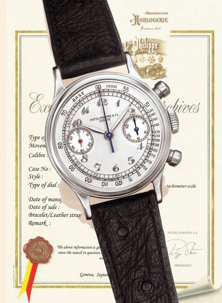 Stainless Steel Ref. 1463 - Breguet numerals.Patek Philippe & Cie, Gen
