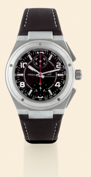 Ingenieur AMG.International Watch.Co., Schaffhausen.Ingenieur - AMG, Automatic, No..3134849, Ref. 372504. Made exclusively.for Mercedes-AMG in 2004..Fine, tonneau-shaped, self-winding.water-resistant, titanium gentleman's.wristwatch with square button chr